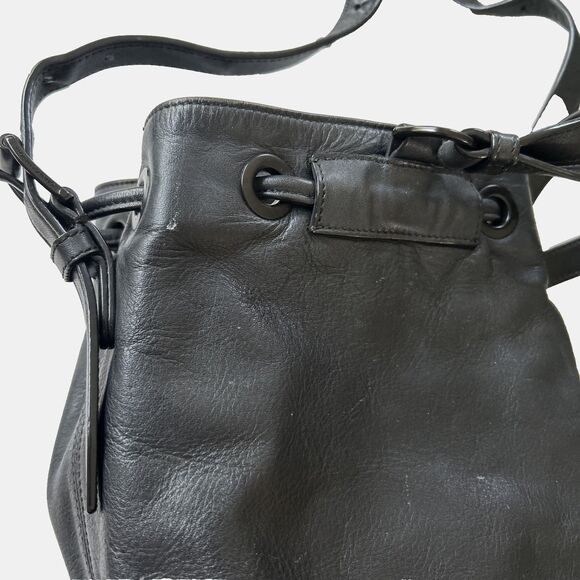Opening Ceremony Black Izzy Convertible Backpack/ Bucket Bag  Drawstring Handbag main image 6